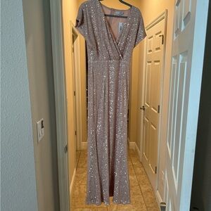 Vienna Sequin Maxi Dress | Champagne